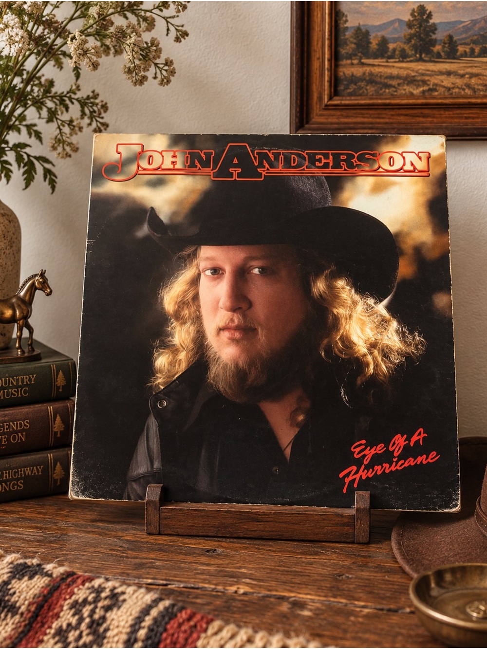 Vintage “Eye of a Hurricane” John Anderson Vinyl Record